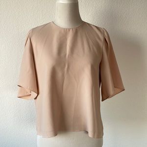 Zara Beige short sleeve top